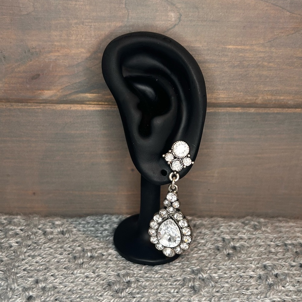 3/$10 Rhinestone Dangle Drop Earrings